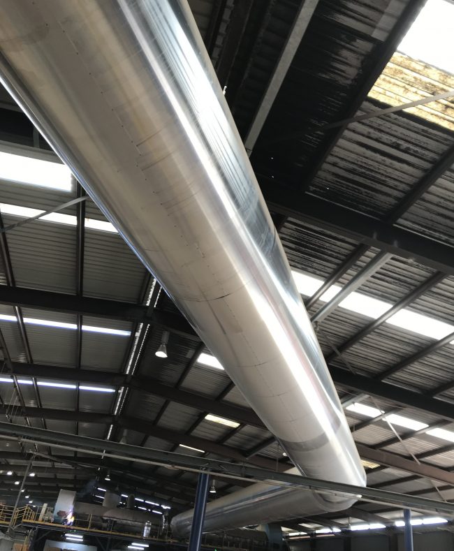 Large Ductwork in Factory Large Ductwork in Factory